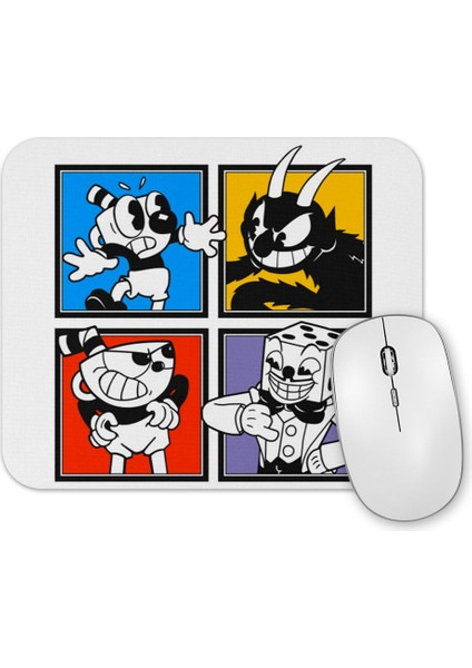 Cuphead Characters Mouse Pad