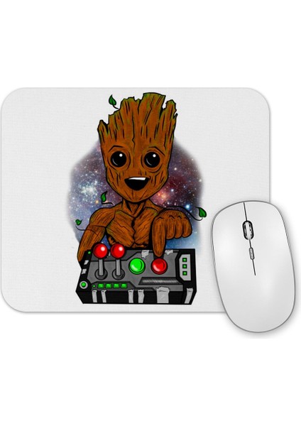 Baby Groot Baby Tree Don't Push Mouse Pad