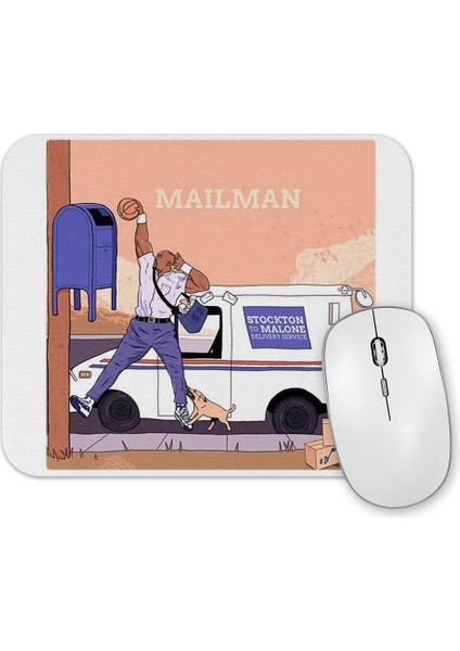 Karl Malone Nba Mailman Malone Mouse Pad