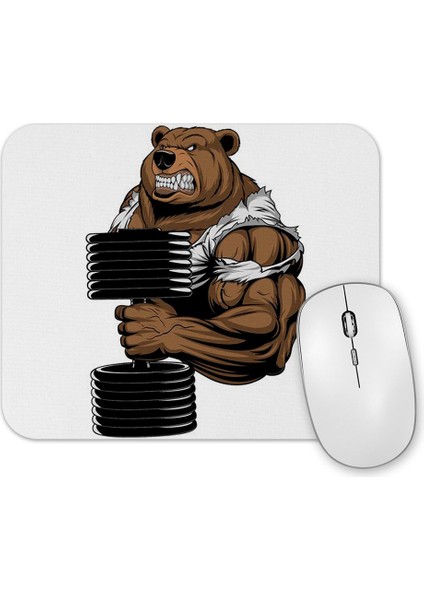 Baskı Dükkanı Ayı 03 Mouse Pad