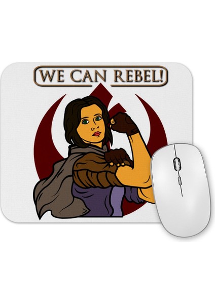 Jyn Erso We Can Rebel Rogue One Mouse Pad