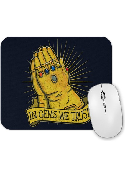 Infinity War In Gems We Trust Mouse Pad