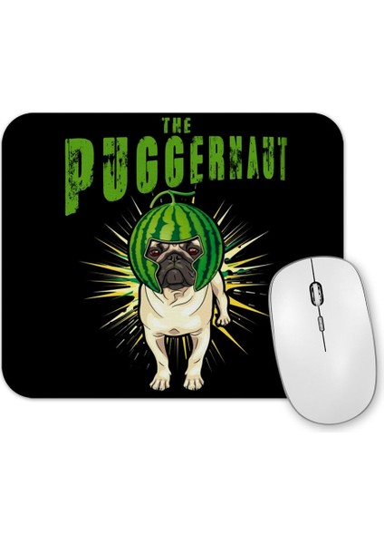 Pug Dog Puggernaut Life Funny Gift Mouse Pad