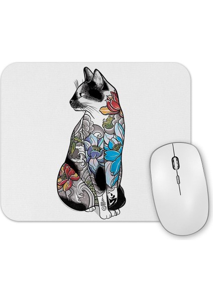 Renkli Cats Kedi Mouse Pad