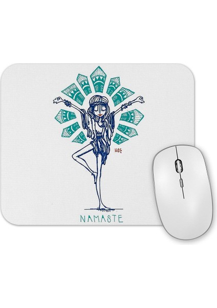 Namaste Yoga 01 Mouse Pad