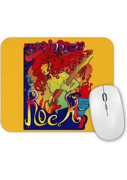 Rock In Roll Müzik Mouse Pad