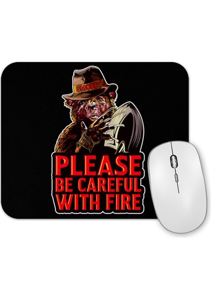 Smokey The Bear Please Be Careful With Fire Mouse Pad