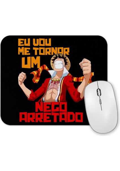 Luffy Nego Arretado Mouse Pad