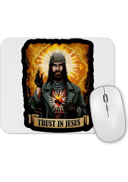 Trust In Jesus Walking Dead Mouse Pad