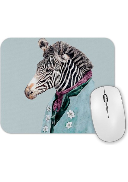 Zebra Mavi Mouse Pad