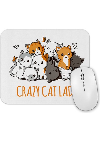 Crazy Cat Lady Kedi Mouse Pad