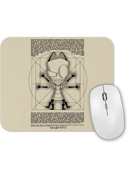 Invader Zim Da Vince Irken Mouse Pad