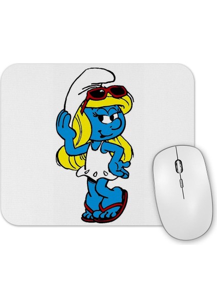 Baskı Dükkanı Sirine Sirinler Smurf Mouse Pad