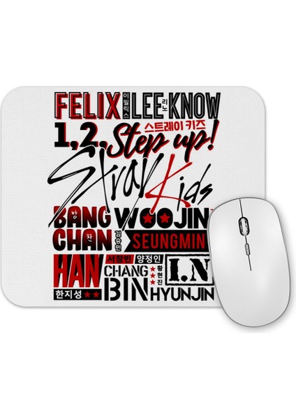 Stray Kids Font Collage Mouse Pad