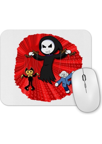 Baskı Dükkanı Toddyn Bendy Sans Puppet Red Mouse Pad