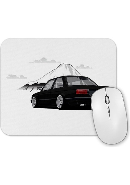 Stanced Out E30 Black Mouse Pad