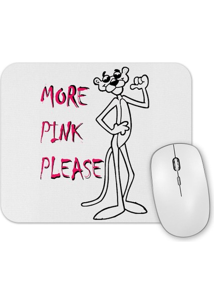 Pantera Cor De Rosa Pembe Panter Mouse Pad