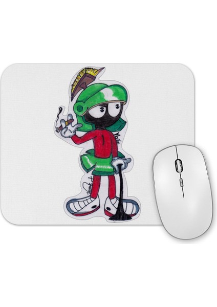 Marvin The Martian Smoking Mouse Pad