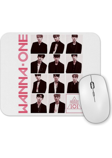 Wanna One Energetic Pink Version Mouse Pad