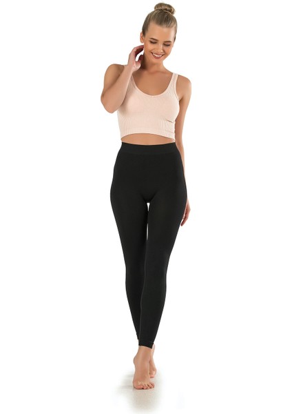 Dikişsiz Örme Siyah Uzun Spor Tayt Iç Göstermez Inceltici Toparlayıcı fiyatları