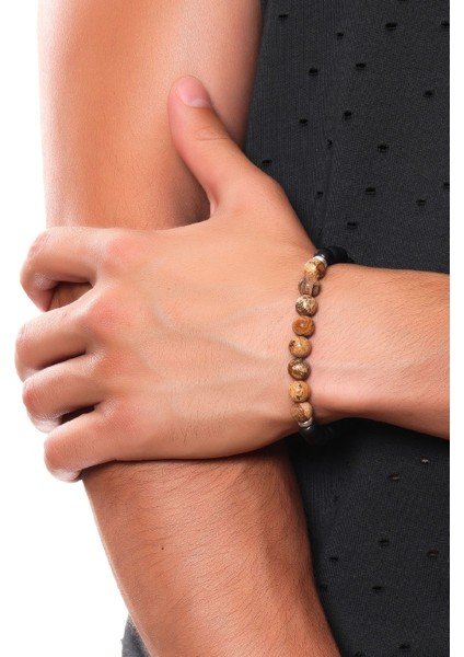 Erkek Tibet Akik & Mat Oniks Doğaltaş Bileklik modelleri