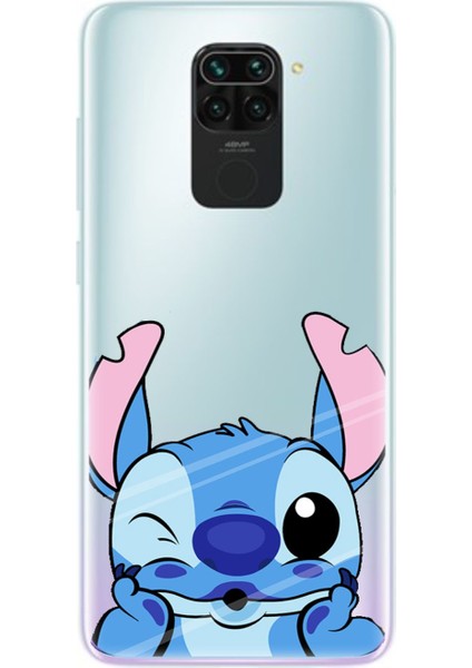 Xiaomi Redmi Note 9 Stitch Desenli Şeffaf Telefon Kılıfı