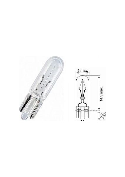 Ampül-Eco - 12 V - 1,2 W - 1,2 W - W2X4,