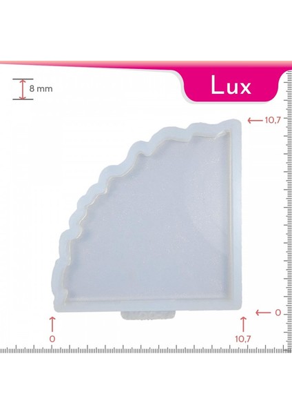 Lux Bardak Altlığı Geode Silikon Kalıbı Tekli
