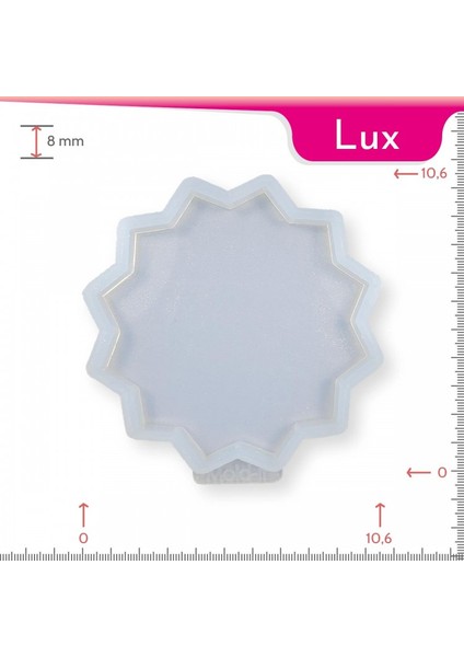 Lux Bardak Altlığı Yıldız Silikon Kalıbı Tekli