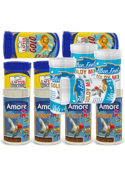 Gold Mix 4X250ML + Bluefeel Goldy Mix 4X250ML + Lotus Gold Natural 4X250ML Kutu