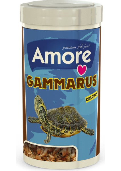 Gammarus 1000ML + Amore Turtle Sticks 250ML Sürüngen ve Kaplumbağa Yemi