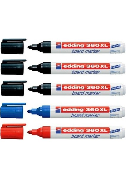 360 XL Beyaz Tahta Kalemi Seti 5'li