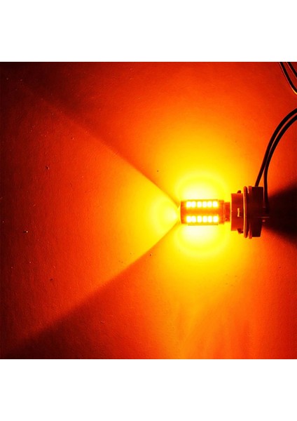 Stop Sinyal Geri Vites Ampul Mercekli 33 Led P21W 6500K Turuncu