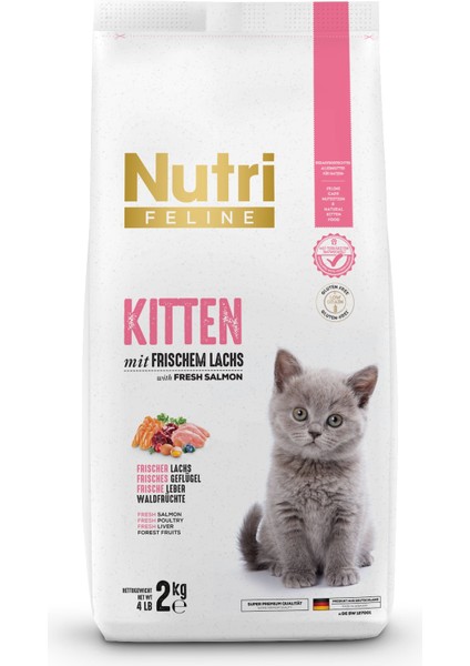 Nutri Feline Somonlu Yavru Kedi Maması 2 kg