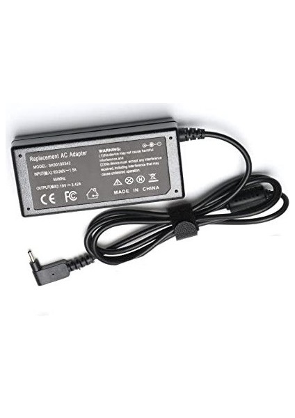 Acer Chromebook Notebook Laptop Adaptörü Şarj Cihazı 19V 2.37A - 3.0mm 1.1mm