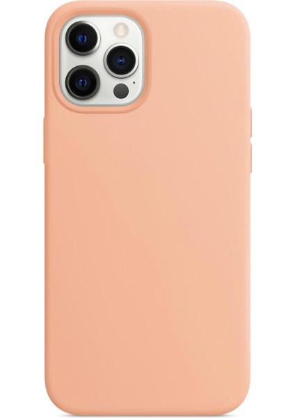 Apple iPhone 12 Pro Max Kılıf Liquid Lansman Silikon Rose Gold