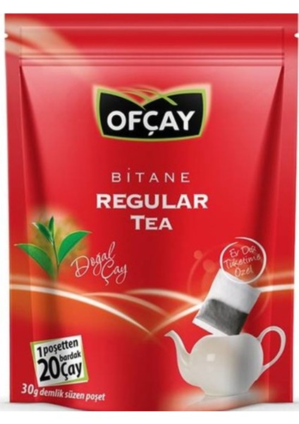 Bitane Regular Tea Eko Demlik Poşet Çay 30 gr 30 Adet 4'lü