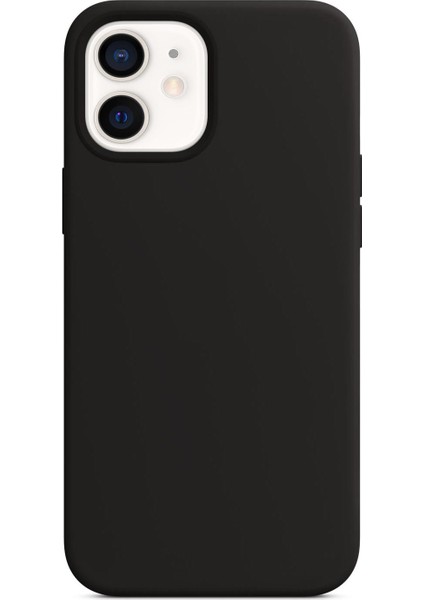 Apple iPhone 12 Kılıf Liquid Lansman Silikon Siyah fiyatları