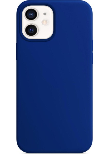 Apple iPhone 12 Kılıf Liquid Lansman Silikon Lacivert fiyatları
