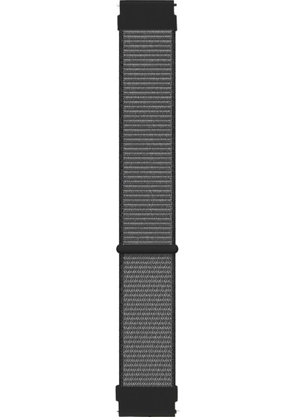 Samsung Galaxy Watch 4 44MM Hasırlı Kordon Woven Sport Loop Gri