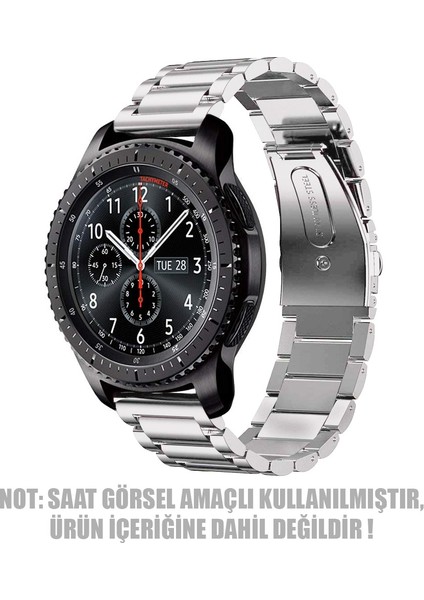 Samsung Galaxy Watch 4 44MM Metal Stainless Steel Kordon Gümüş fiyatları