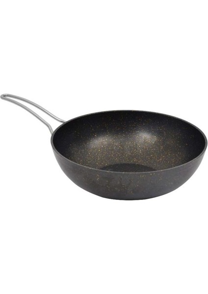 Granit Döküm Wok Tava 28 cm