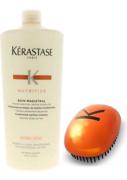 Nutritive Bain Magistral Kuru Saç Besleyici Şampuan 1000 Ml+Kerastase Saç Tarağı