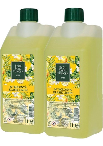 Klasik Limon Kolonyası Yedek Şişe 1 lt x 2