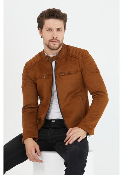 Erkek Taba Yeni Sezon Süet Ceket