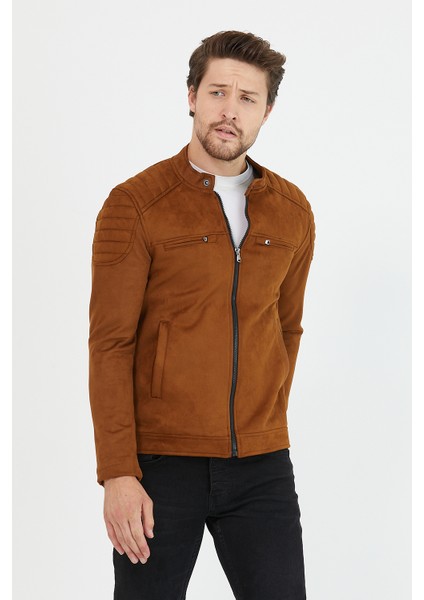 Erkek Taba Yeni Sezon Süet Ceket