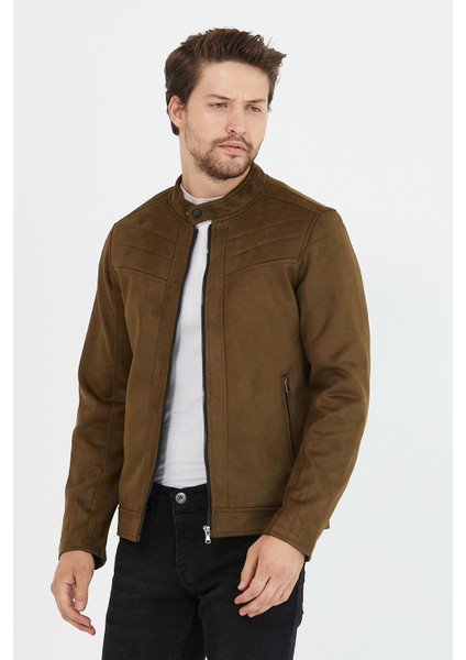 Erkek Haki Yeni Sezon Süet Ceket modelleri