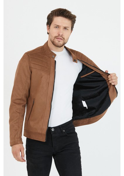 Erkek Kahve Yeni Sezon Süet Ceket modelleri