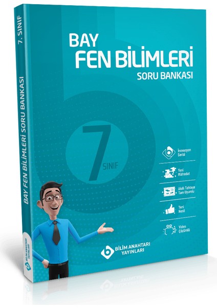 Bilim Anahtarı Yayınları Bay 7. Sınıf Fen Bilimleri Soru Bankası