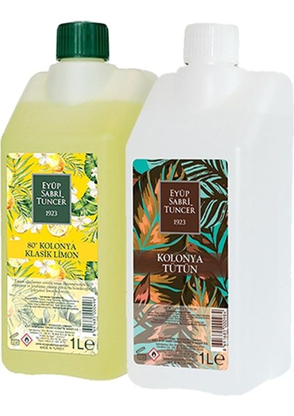 Klasik Limon ve Tütün Kolonyası Yedek Şişe 1 lt